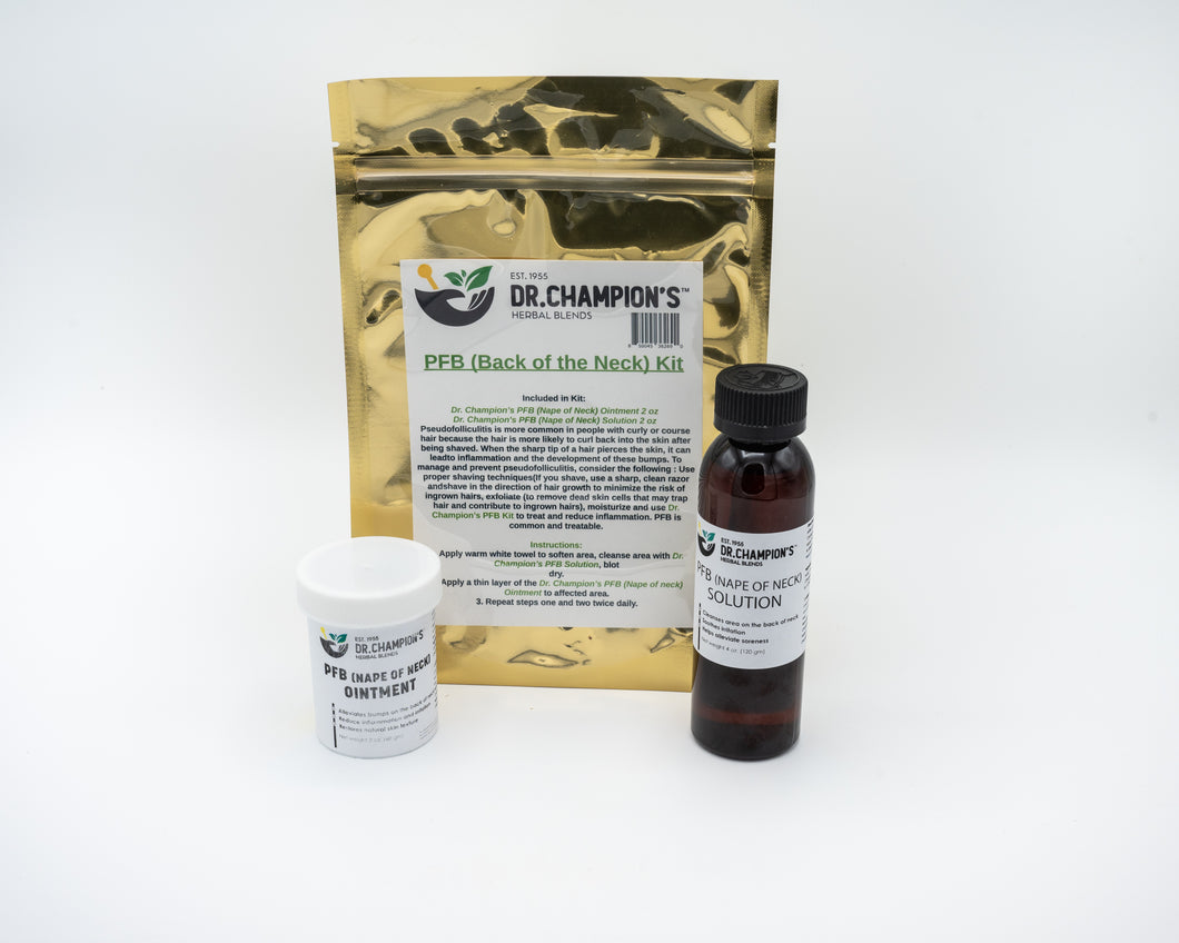 Champion’s PFB Kit (Pseudofolliculitis Barbae)